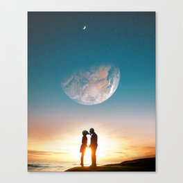 loverѕ ғroм тнe ғυтυre Canvas Print