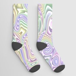 Trippy Colorful Squiggles Socks