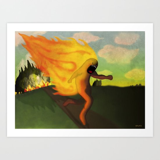 Corriendo Art Print