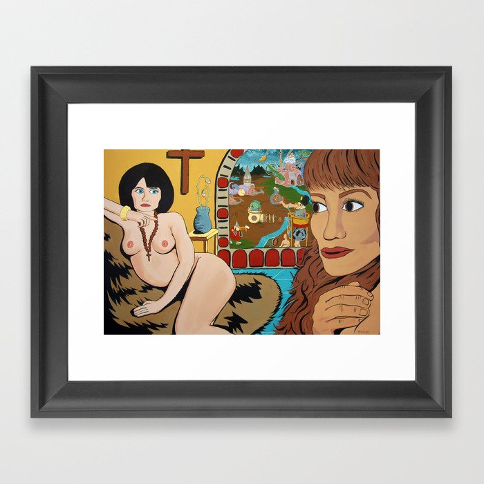 The Harlot and the Lionness Framed Art Print