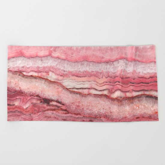 Mystic Stone Blush Beach Towel
