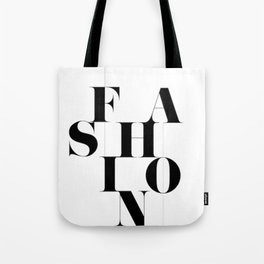 Classic "Fashion" Typography Tote Bag