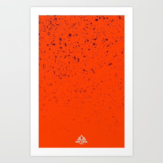 Trail Status / Orange Art Print