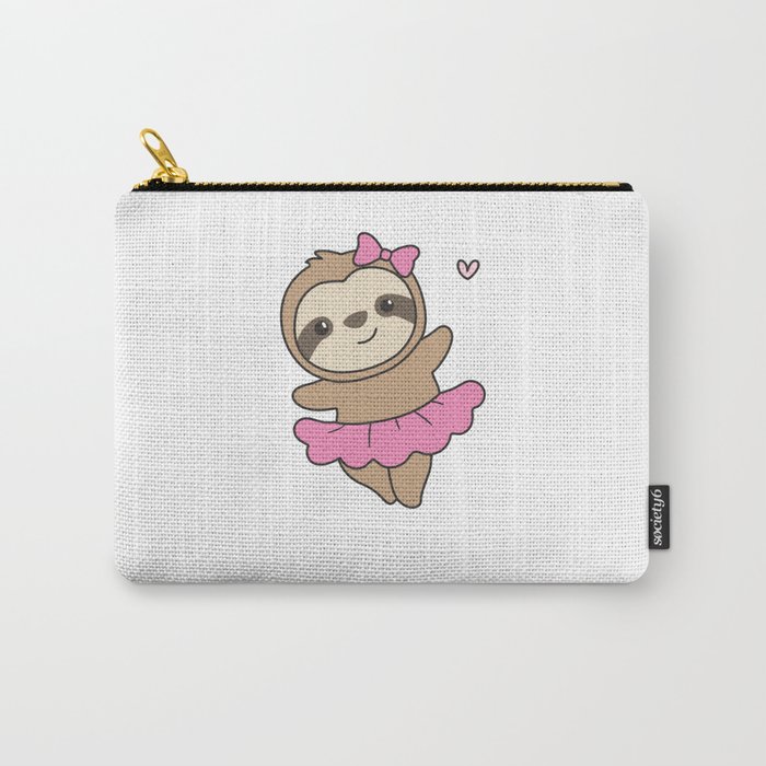 Sloth Is Dancing Ballet Cute Sloths Are Dancing Carry-All Pouch
