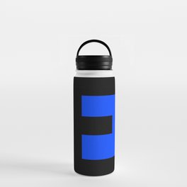 Letter E (Black & Blue) Water Bottle