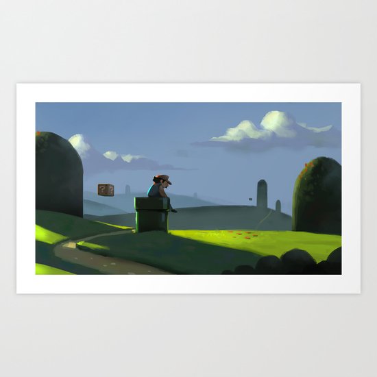The Contemplative Plumber Art Print