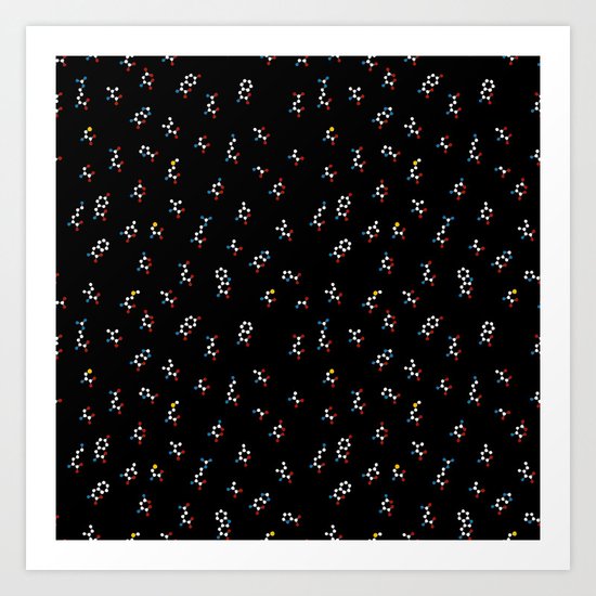 Unlabeled Amino Acids Art Print by hodgepodgebricolage | Society6