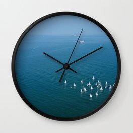 Little sail boat congregation Wall Clock