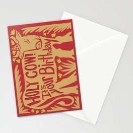 Holy Cow B-day Stationery Card