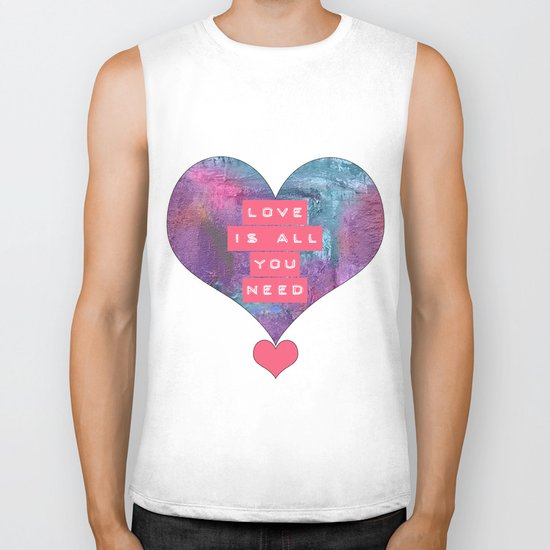 LOVE IS ALL YOU NEED Biker Tank