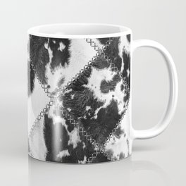 Patches of Black and White Calf Skin (Graphic Design Art, ix 2021) Coffee Mug