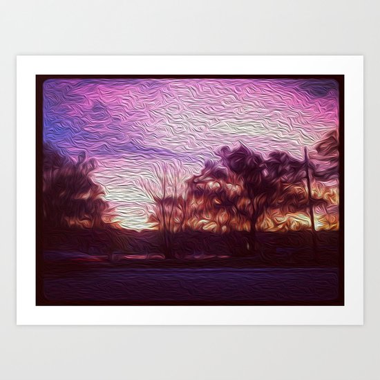 Pink Sunrise Art Print