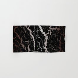 Cracked Space Lava - Brown/White Hand & Bath Towel