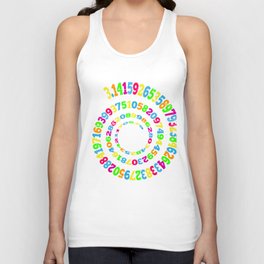 Retro Pi Novelty Math Geek 3.14 Pi Day Unisex Tank Top