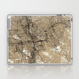 Santa Rosa, USA - Retro City Map Painting Laptop Skin