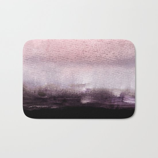 blush over purple Bath Mat