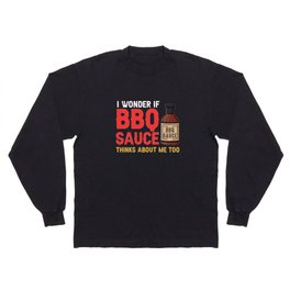 BBQ Sauce Barbeque Recipes Korean Barbecue Keto Long Sleeve T-shirt