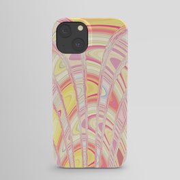 Pink n Yellow Abstraction iPhone Case