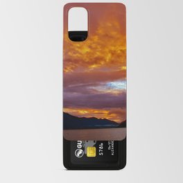New Zealand Photography - Lake Wakatipu Under The Orange Sunset Android Card Case