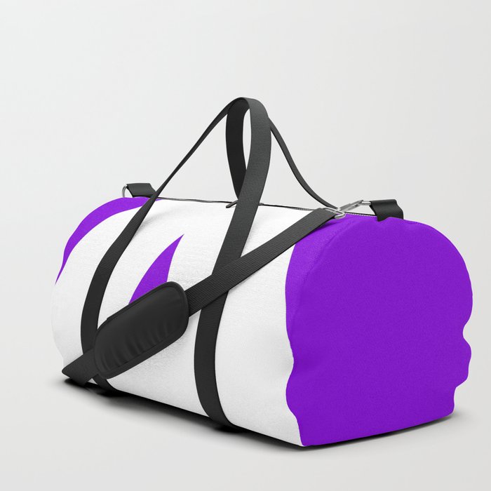 A (White & Violet Letter) Duffle Bag