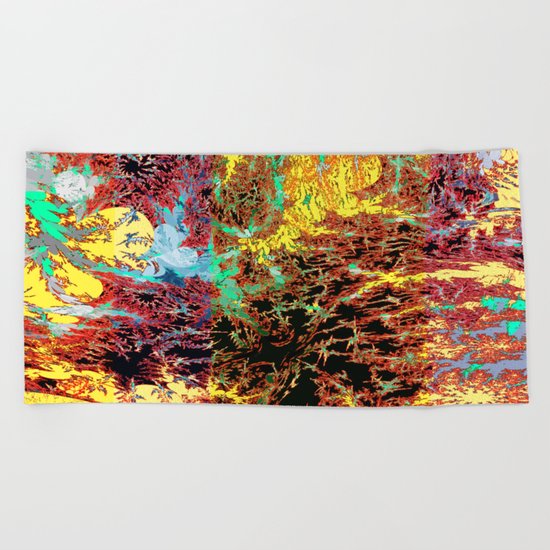 deep jungle II Beach Towel