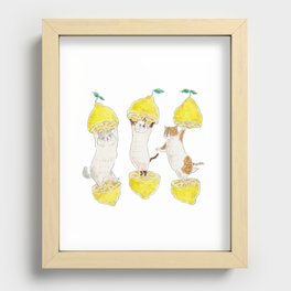 lemon nyanco Recessed Framed Print