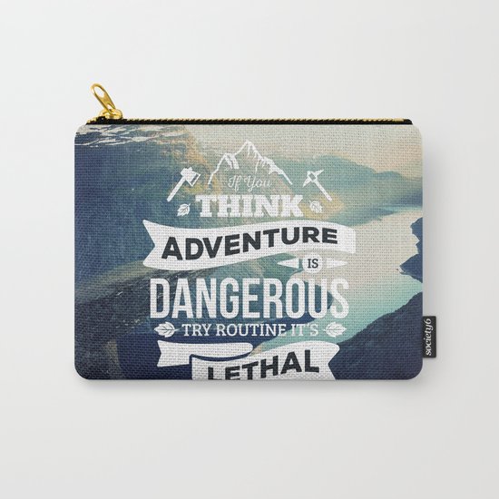 Adventure Quote Carry-All Pouch
