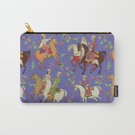 Horse-drawn Wedding Procession - Horse Riding tribal pattern on Veri Peri   Carry-All Pouch