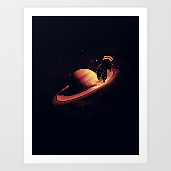 Saturntable Art Print