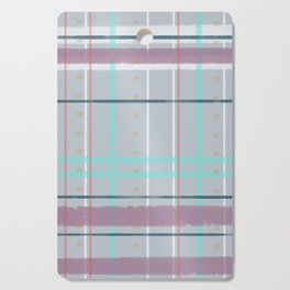 green plaid yogi Cutting Board