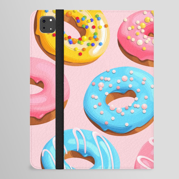 Doughnut Pink Modern Decor iPad Folio Case