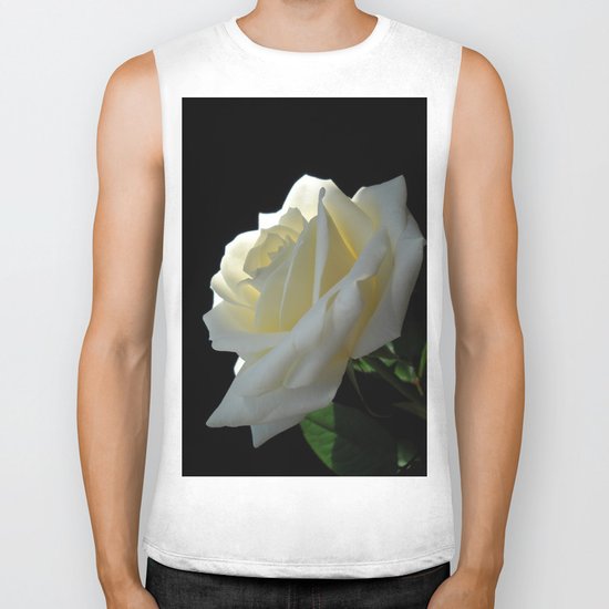 White Rose Biker Tank