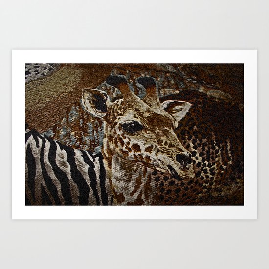 LITTLE WORLD OF ANIMALS Art Print