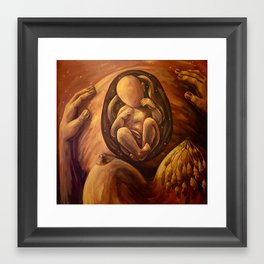 Birth of a Mother / Pregnancy Pregnant Baby Breast Pregnant Mom Blessingway Midwifery Midwife Doula Framed Art Print | Birthing, Breastfeeding, Child, Spiritualmidwifery, Midwives, Midwifery, Mama, Fetus, Pregnant, Doula 