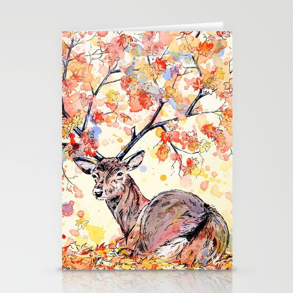 Amber - Stag Painting Stationery Cards