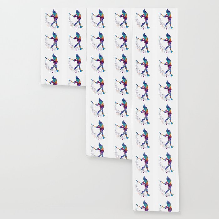 Girl Field Hockey Watercolor Print Field Hockey Gift Sports Poster