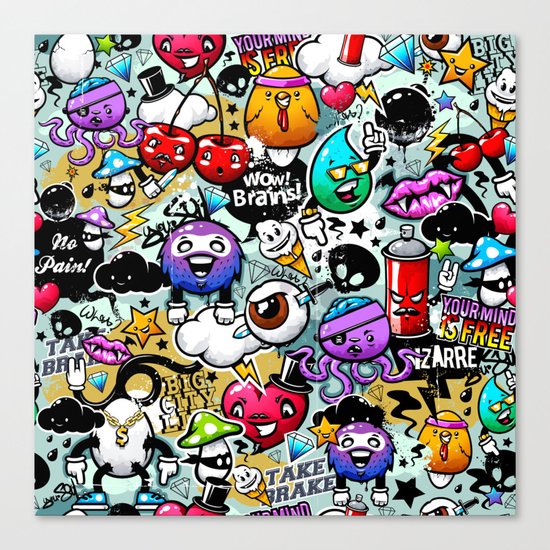 graffiti fun Canvas Print