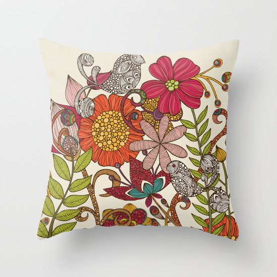 Spring garden Throw Pillow