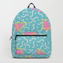 TOTALLY RAD 80s / 90S RETRO CALIFORNIA PATTERN Backpack