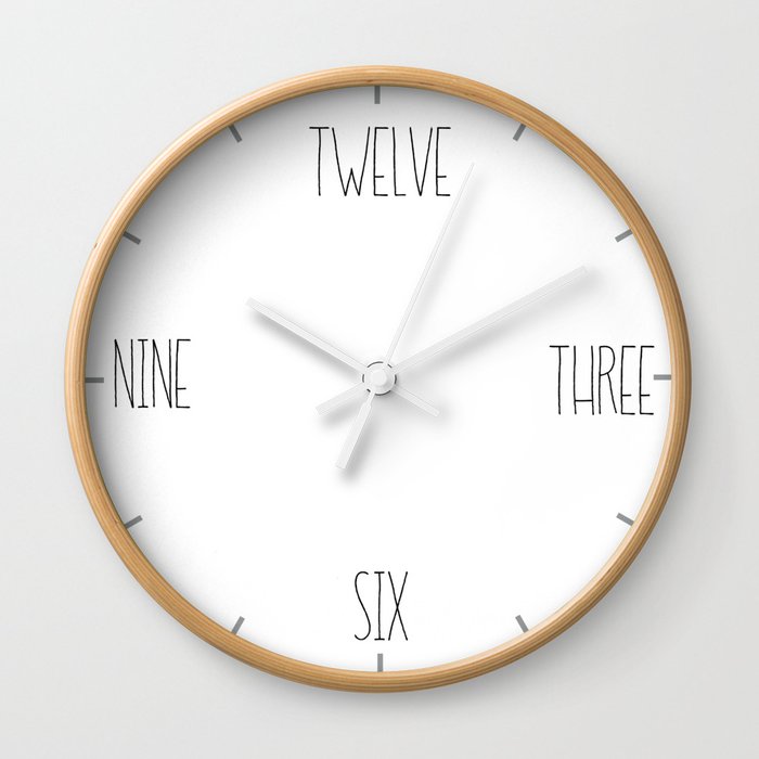 Rae Dunn Inspired Clock  Wall Clock