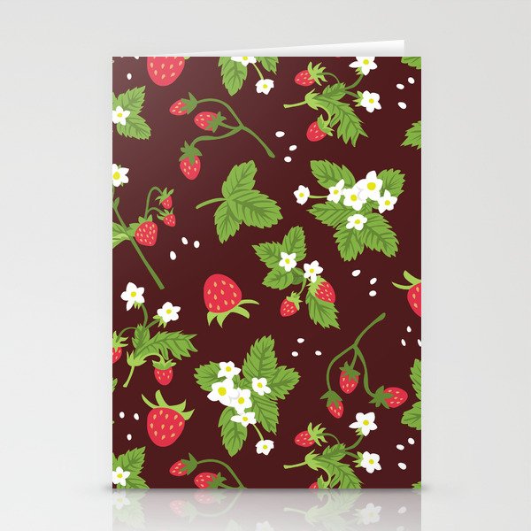 Strawberries Stationery Cards