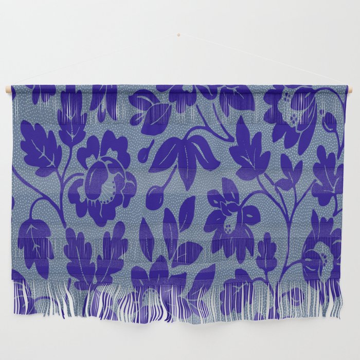 William Morris Blue Floral Pattern,Art Nouveau,Decorative,Vintage Arts And Crafts, Wall Hanging