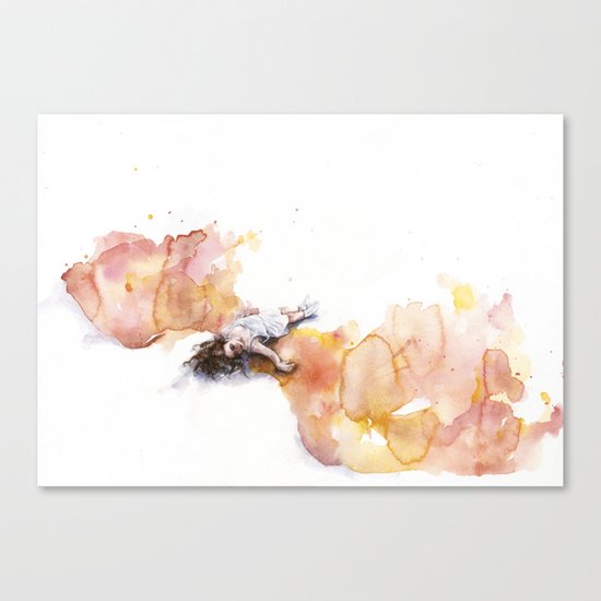 take off in flight Canvas Print