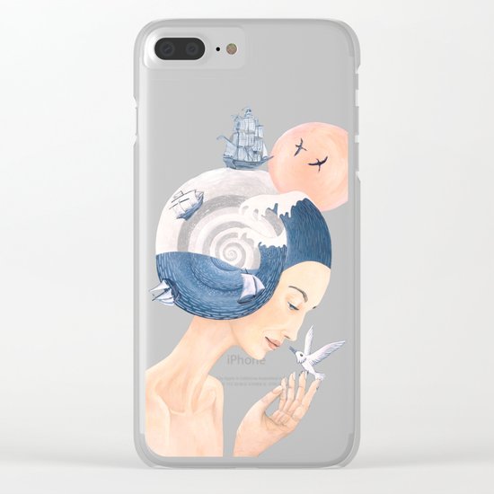 Sound of Sea Clear iPhone Case