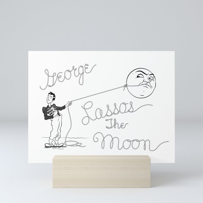 It's a Wonderful Life - George Lassos the Moon Mini Art Print
