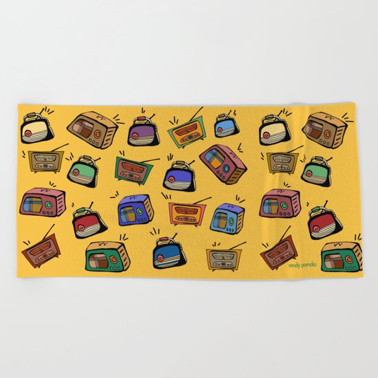 Radio Show Beach Towel