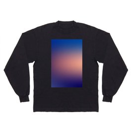 9  Blue Gradient Background 220715 Minimalist Art Valourine Digital Design Long Sleeve T-shirt
