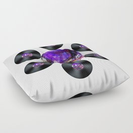Disco Record Flower Floor Pillow