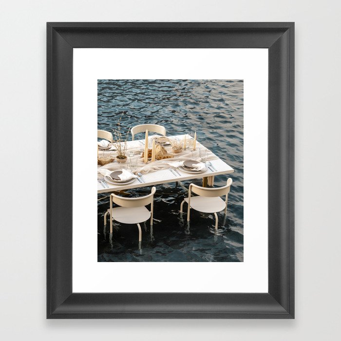 Dinner in the Water II Framed Art Print