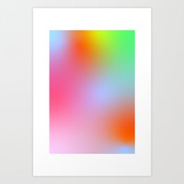 Vibrant Color Gradients / Gradiente De Colores Vibrantes. Art Print